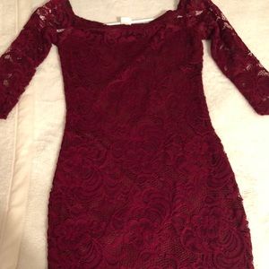 Maroon Party Dress